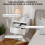 Homcom Mesitas de Noche Blanco 40 x 29 x 29 cm 5