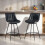 Homcom Taburetes de Bar Negro 47 x 54.5 x 97.5 cm 2