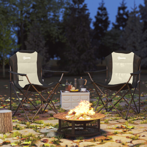 Outsunny Sillas de Camping Bicolor 82 x 59 x 109 cm 1