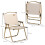 Outsunny Sillas de Camping Marrón 54 x 59 x 78 cm 3