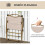 Outsunny Sillas de Camping Marrón 54 x 59 x 78 cm 5