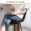 Homcom Taburetes de Bar Negro 47 x 54.5 x 97.5 cm 6