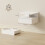 Homcom Mesitas de Noche Blanco 35 x 32 x 22.5 cm 3