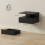 Homcom Mesitas de Noche Negro 35 x 32 x 22.5 cm 3