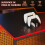 Homcom Mesa Gaming Negro 110 x 50 x 113 cm 6