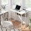 Homcom Escritorio Plegable Blanco 80 x 50 x 75 cm 2