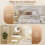 Homcom Mesitas de Noche Blanco 35 x 32 x 22.5 cm 6
