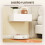 Homcom Mesitas de Noche Blanco 40 x 30 x 15 cm 6