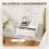 Homcom Mesitas de Noche Blanco 40 x 30 x 15 cm 7