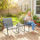 Outsunny Conjunto de Bistró Gris 79 x 61 x 78 cm 2