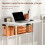 Homcom Escritorio Plegable Blanco 80 x 50 x 75 cm 5