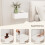 Homcom Mesitas de Noche Blanco 40 x 30 x 15 cm 2