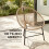 Outsunny Conjunto Sillas Ratán Marrón 72 x 68 x 81 cm 4