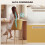 Homcom Taburetes de Bar Marrón 45 x 54.5 x 94 cm 5