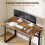 Homcom Escritorio Marrón 120 x 60 x 76 cm 4