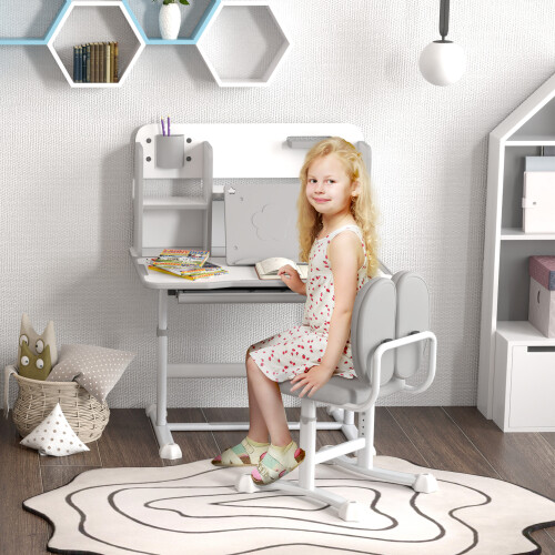 Escritorio Infantil Gris 80 x 55 x 107.5 cm 1