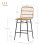 Homcom Taburetes de Bar Marrón 43 x 56 x 101 cm 3