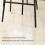 Homcom Taburetes de Bar Marrón 43 x 56 x 101 cm 5