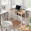 Homcom Escritorio Plegable Marrón 80 x 50 x 75 cm 2
