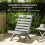 Outsunny Silla de Jardín Gris 48 x 76 x 78 cm 6