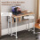 Homcom Escritorio Plegable Marrón 80 x 50 x 75 cm 7