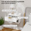 Homcom Mesitas de Noche Blanco 40 x 34 x 29 cm 5