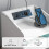 Homcom Mesita de Noche Blanco 40 x 40 x 58 cm 3