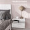 Homcom Mesitas de Noche Blanco 35 x 32 x 22.5 cm 2