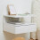 Homcom Mesitas de Noche Blanco 35 x 32 x 22.5 cm 4