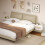 Homcom Mesitas de Noche Blanco 40 x 34 x 23cm 2
