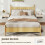Homcom Mesitas de Noche Blanco 40 x 34 x 23cm 4