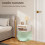Homcom Mesitas de Noche Blanco 40 x 34 x 23cm 5