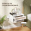 Homcom Mesitas de Noche Blanco 40 x 34 x 23cm 6