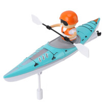 Multifunctional Cyan RC Kayak Boat with 2.4G Remote, 30m Range