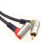 kenable Pure OFC RIGHT ANGLED 2 x RCA Phonos to Phono OFC Cable 1.5m 3