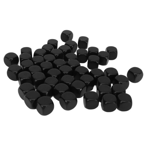 50PCS Blank Plastic Dice 0.6in Round Corner for DIY, Board Games, Math 2