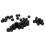 50PCS Blank Plastic Dice 0.6in Round Corner for DIY, Board Games, Math 12