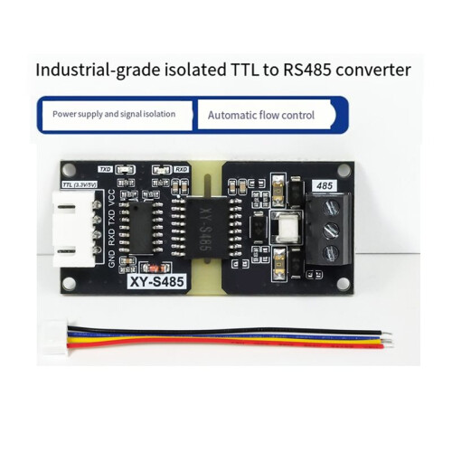 Módulo Convertidor TTL A RS485 Aislado de  Industrial con Control Automático de Señal para Conversión RS485 A TTL 2.54 1