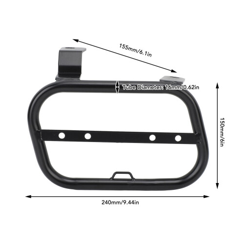 Motorcycle Trunk Bag Support Bracket for XSR 700 2017-2023 Black 1
