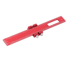 8in Aluminum Woodworking Marking Ruler, Adjustable & Portable for Carpentry
