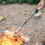 Tragbarer Gaskocher mit Holzgriff, 380mm, Schwarz oder Silber 7