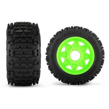 4Pcs 152mm 1/8 1/10  Truck Tire with 12/14/17mm Wheel Hex for  Sledge E-Revo ARRMA KRATON Outcast,Black