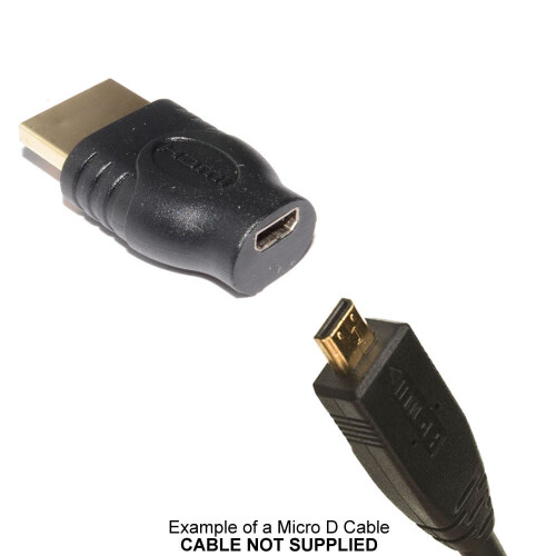 kenable HDMI Micro D Female Socket to Standard HDMI Plug Adapter Converter 2
