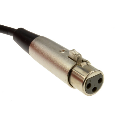 kenable 6.35mm Mono Jack Plug to XLR Socket Microphone Cable 3m 2