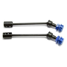 4 Pezzi 8996X Albero di Trasmissione Esteso In Acciaio CVD con Ruota Scanalata Esagonale per Parti di Automobili RC  MAXX WideMaxx 1/10, Blu