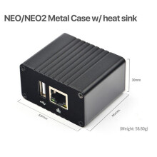 3X for NanoPi NEO Development Board+Heat Sink+Metal Case Kit Allwinner H3 Quad Core 512MB RAM Openwrt