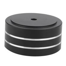 16Pcs 40X20mm Aluminum HIFI AMP Speaker Isolation Stand Turntable DAC Feet Pad (Black)