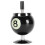 Windproof Billiard Ashtray with Lid, Decorative, 9.5cm Diameter, Black 16
