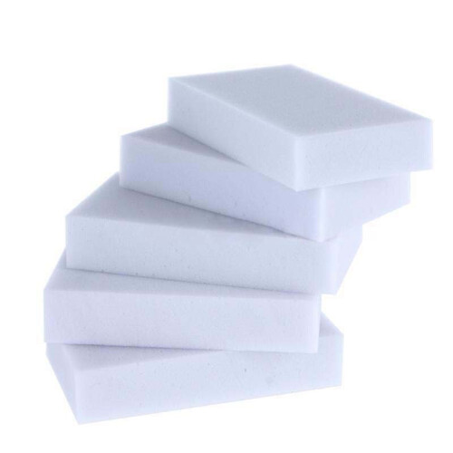 200pcs Eraser Melamine Foam Cleaner Magic Sponge Multi-Functional Soft White 1