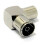 kenable RF Right Angle Adapter Plug to Socket For TV Coax Aerial Cables METAL 2